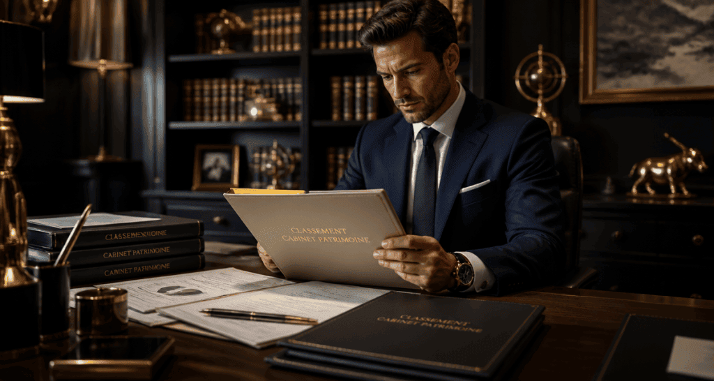 Classement cabinet gestion de patrimoine conseiller dossier