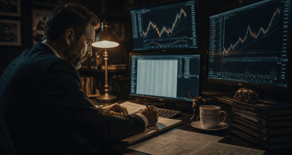 devenez trader pro devant écrans de trading