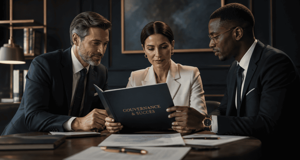 entreprendre magazine dirigeants réunion bureau moderne