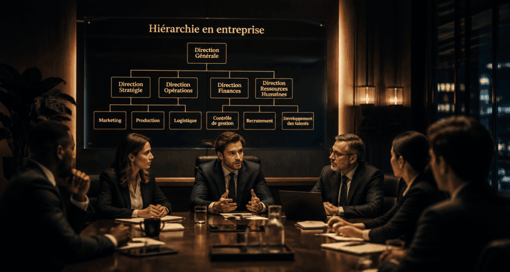 hiérarchie dans une entreprise en réunion