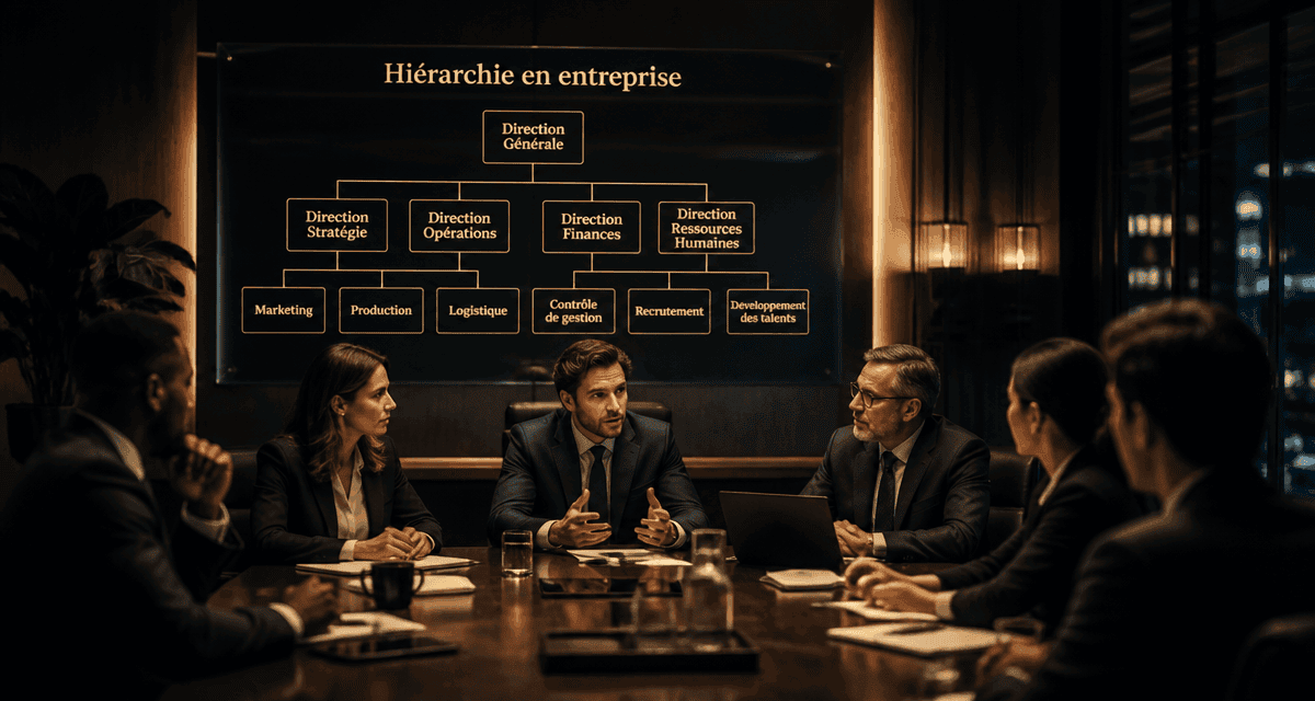 hiérarchie dans une entreprise en réunion