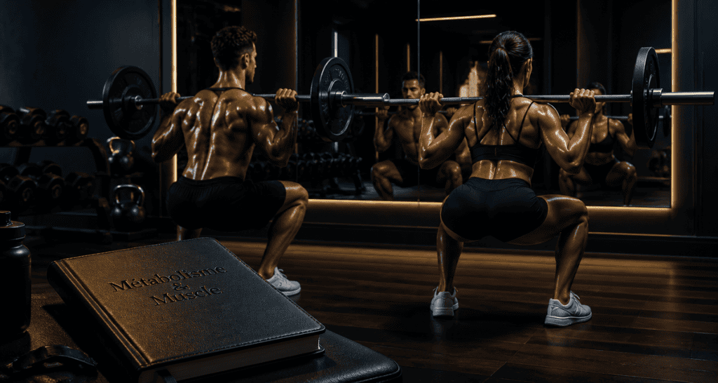 métabolisme et musculation squat salle de sport