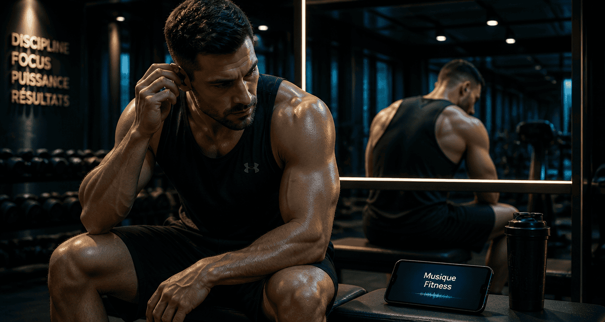musique fitness athlète écouteurs