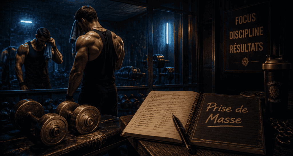 prise de masse musculaire athlète salle de sport