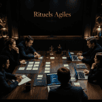 Rituel agile équipe réunion moderne