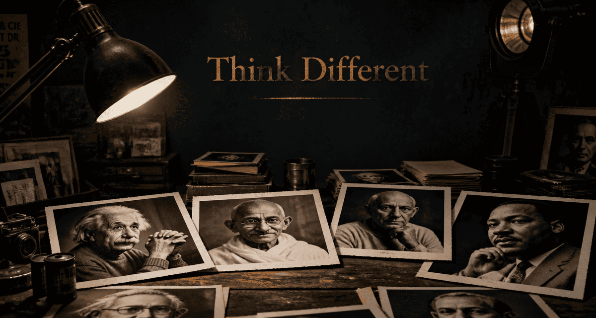 think different portraits icônes apple