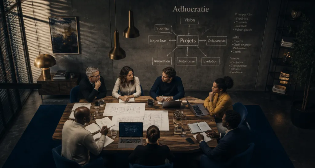 Salle de réunion adhocratie entreprise