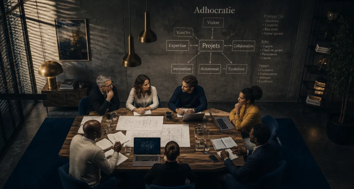 Salle de réunion adhocratie entreprise