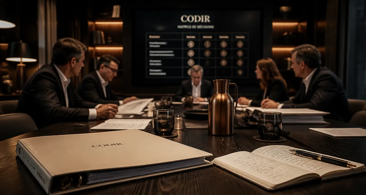 Photo comité de direction CODIR et pilotage efficace