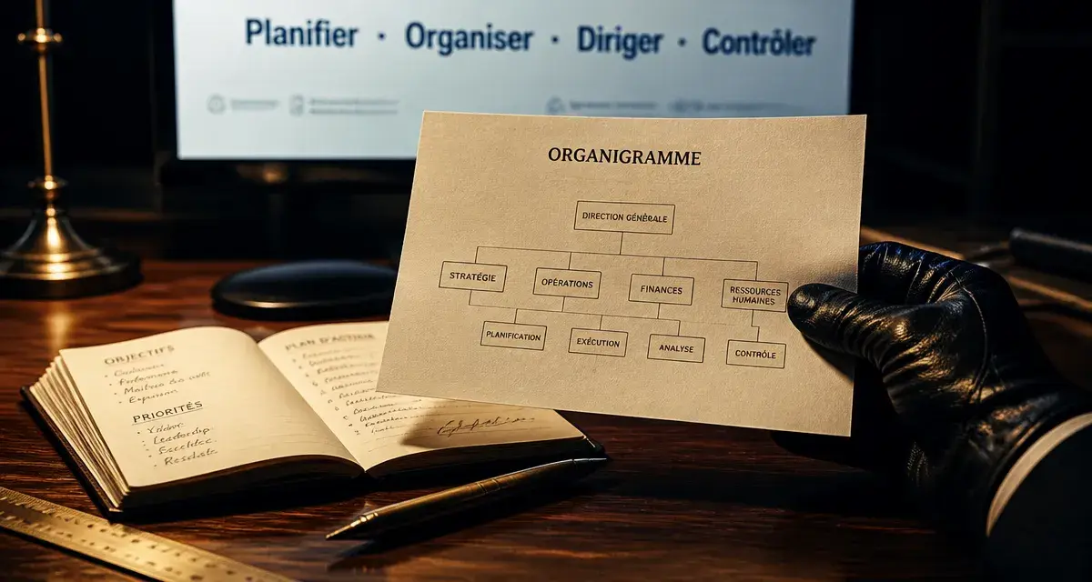Définition management : 4 fonctions clés (planifier, organiser, diriger, contrôler)