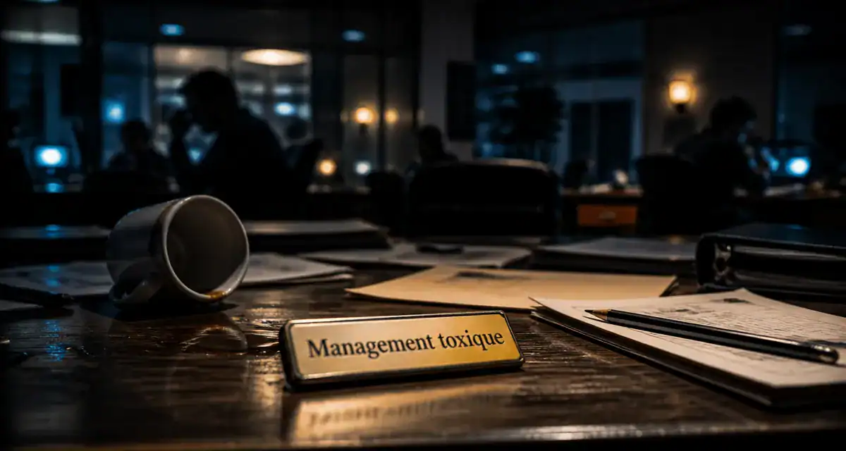 management toxique exemple réunion stress