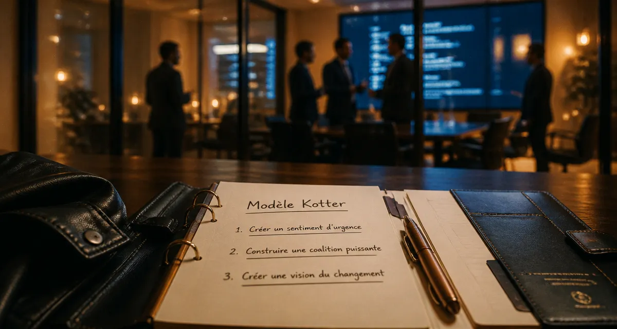 modèle de kotter 8 étapes transformation entreprise