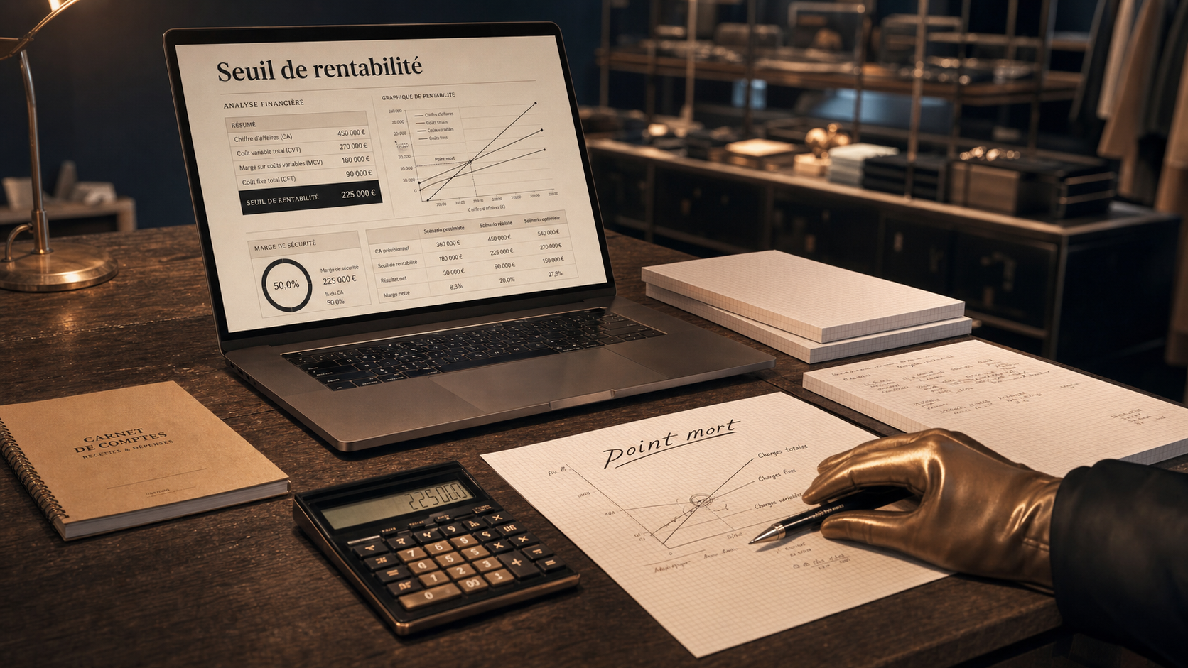 Ouvrir un commerce rentable : seuil de rentabilité, point mort et marges