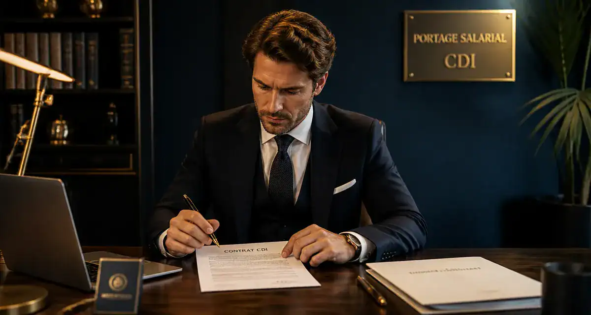 Consultant examinant contrat portage salarial CDI