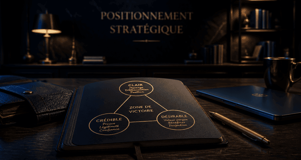 Schéma de positionnement d une entreprise sur carnet
