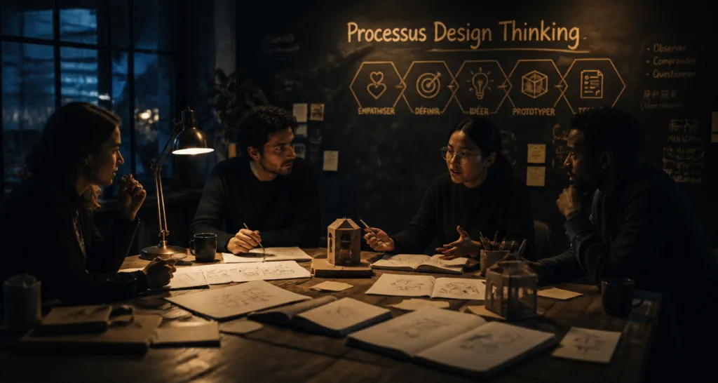 processus design thinking en équipe