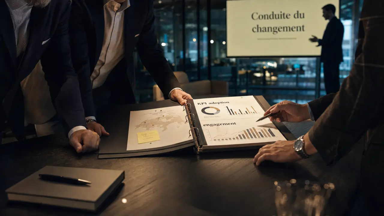 Changement management : adoption durable et pilotage des KPI
