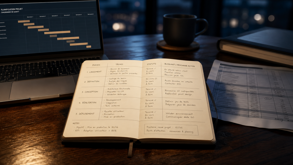 Gestion de projet template : Excel, Google Sheets, Notion ou Jira