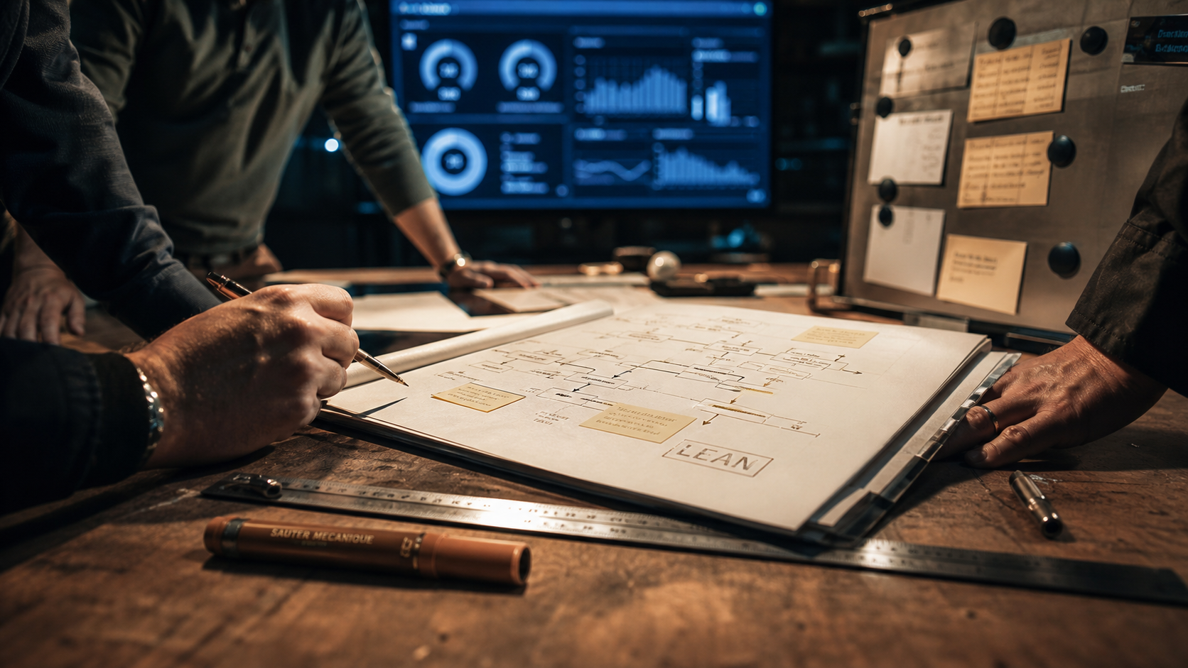 Lean and lean : équipe en atelier, flux et indicateurs Lean 4.0, Lean Six Sigma, lean management
