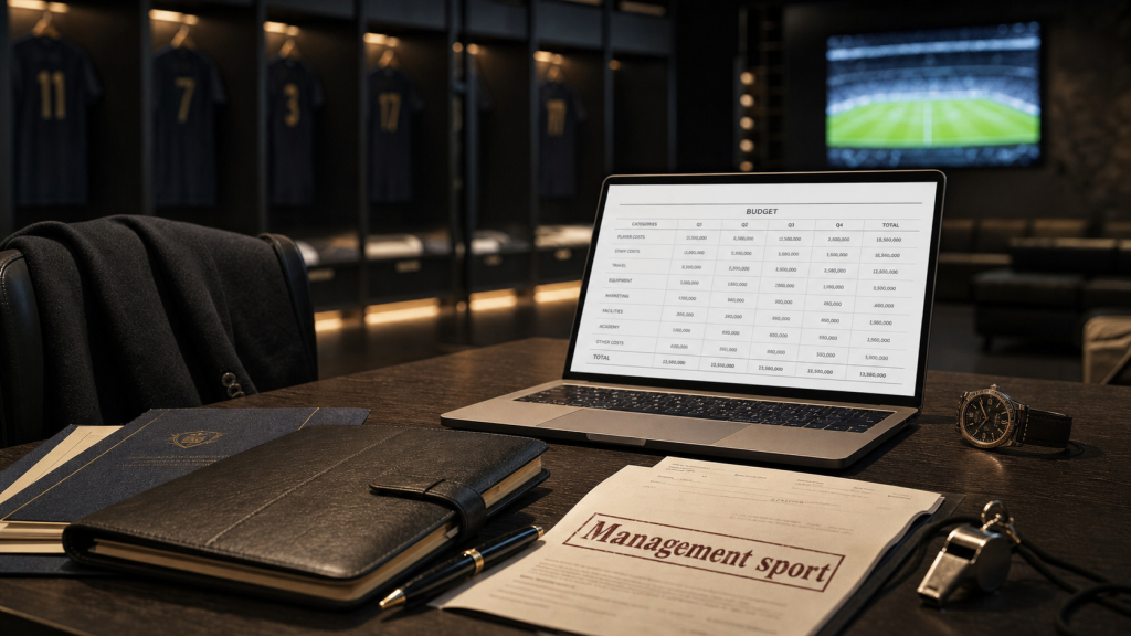 Management dans le sport : budget et outils de manager sportif, formation et compétences