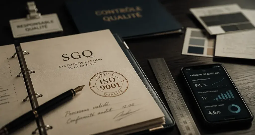 Système de gestion de la qualité ISO 9001, KPI et classeur qualité
