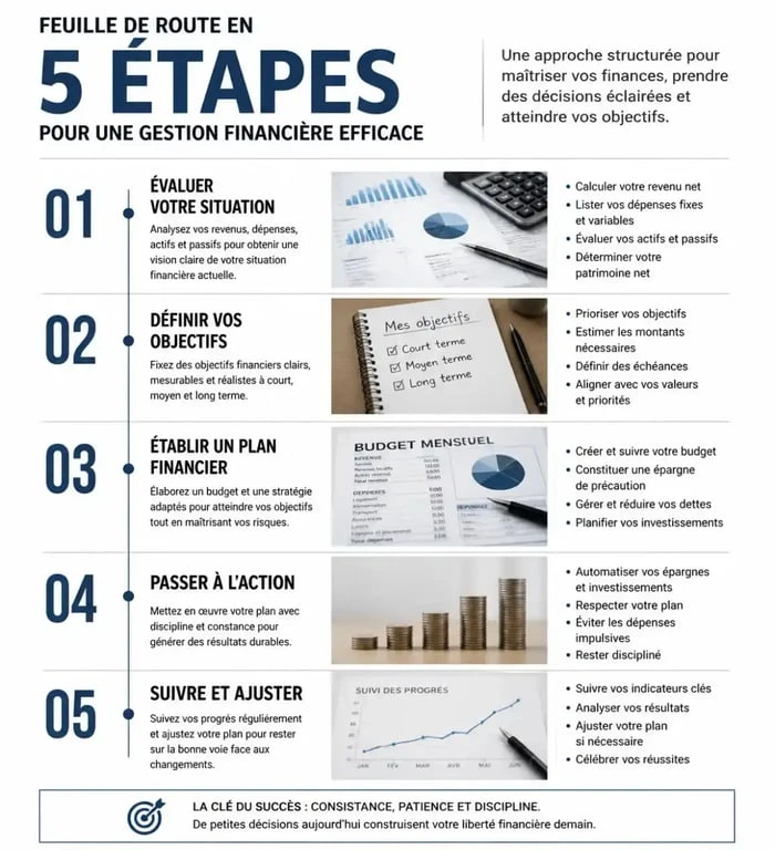 Processus en 5 étapes de la gestion financière intégrée