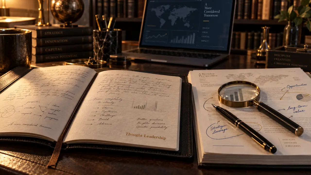 Thought leadership : carnet, analyse et confiance en expertise